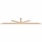 Ekena Millwork Saratoga Smooth Timber Gable Bracket, Douglas Fir, 108"W x 22"H x 1 1/2"D x 3 1/2"F, 5/12 Pitch GBW108X22X0204SAR00SDF - alternate 3